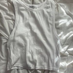 White Zara top